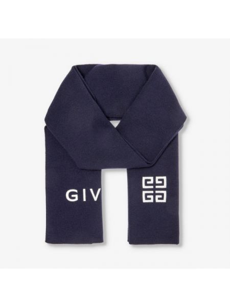 Шерстяной шарф Givenchy синий
