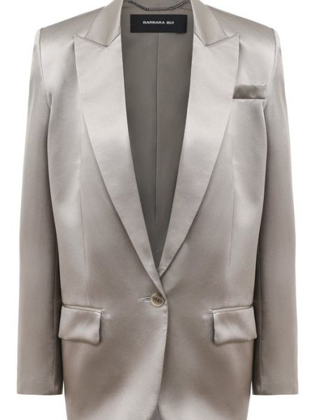 Шелковый пиджак Barbara Bui серый