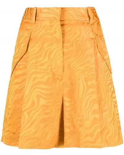 Pantalones cortos de cintura alta Sandro Paris naranja