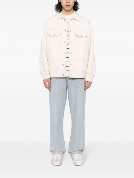 Bavlněná džínová bunda Croquis bílá