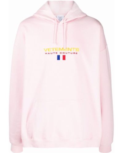 Brodert hettegenser Vetements rosa