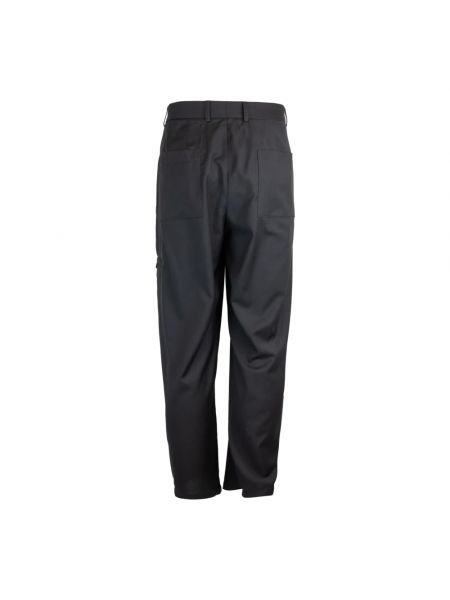 Pantalones de lana slim fit Emporio Armani negro