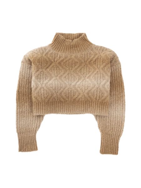 Sweter gradientowy Roberto Collina brązowy