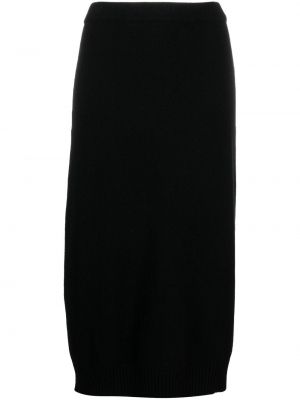 Pletená sukňa Moncler čierna