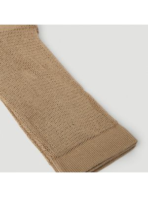 Calcetines de algodón de punta redonda Jacquemus beige