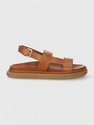 Kožené sandály Alohas hnědé