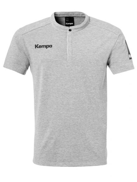 Меланжевая футболка с принтом Kempa