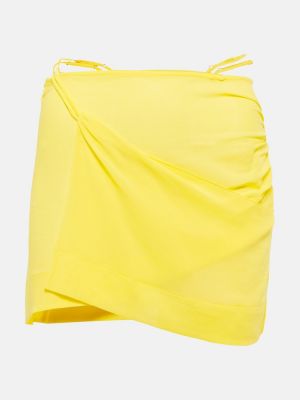 Asymetrické mini sukně Nensi Dojaka žluté