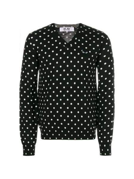 Sweter w grochy Comme Des Garcons Play czarny