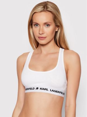 Сутиен bandeau Karl Lagerfeld бяло