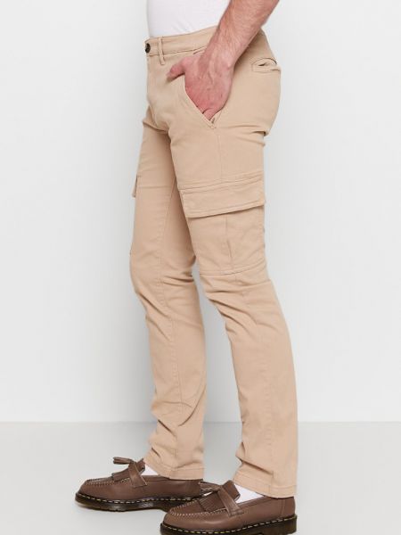 Spodnie cargo Pepe Jeans beżowe