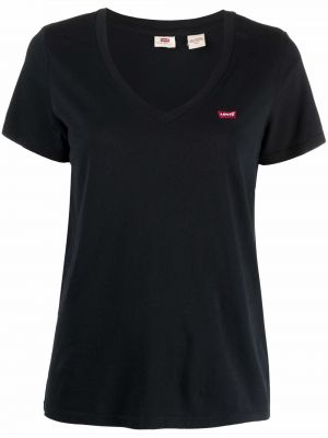 T-shirt à col v Levi's noir