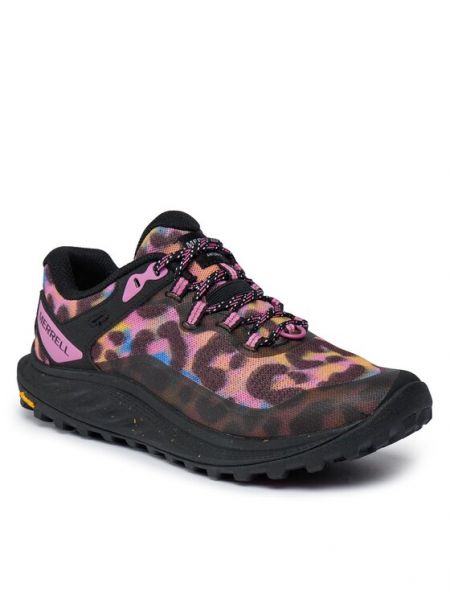 Chaussures de ville à imprimé léopard Merrell noir