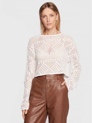 Relaxed fit megztinis Gina Tricot balta