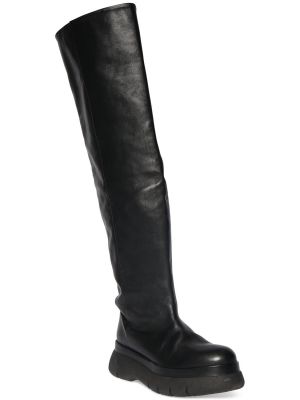 Kožené kozačky nad kolena Isabel Marant černé