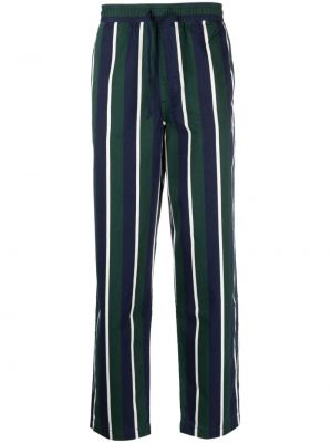Haftowane proste spodnie z okrągłym dekoltem bawełniane Polo Ralph Lauren