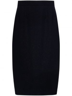 Prugasta suknja pencil Christian Dior plava