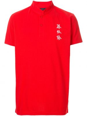 Camisa con bordado Shanghai Tang rojo