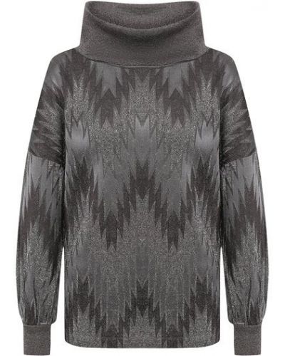 Хлопковый пуловер M Missoni, серый