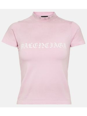 Kokvilnas t-krekls džersija Balenciaga