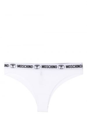 Bavlněné kalhotky Moschino bílé