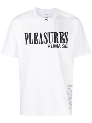 Kokvilnas t-krekls Puma balts