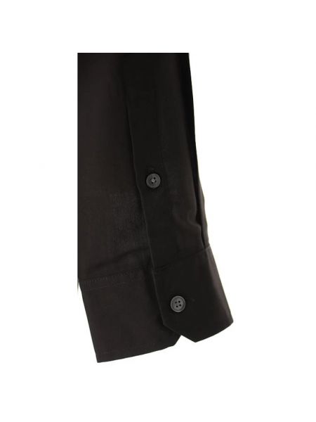 Camisa con botones con capucha Emporio Armani negro