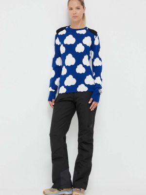 Sweter wełniany Rossignol niebieski
