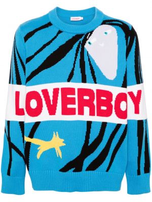 Пуловер Charles Jeffrey Loverboy синьо