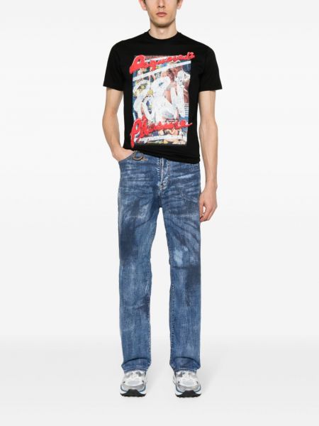Relaxed fit džinsai Dsquared2 mėlyna
