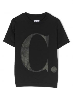 T-shirt con stampa C.p. Company nero