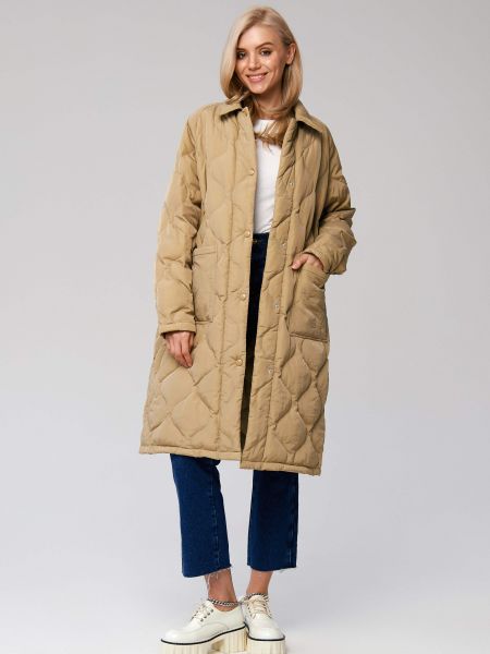Утепленное пальто Viva Wear бежевое