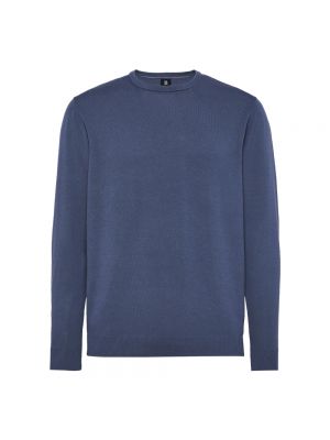 Pullover aus baumwoll Boggi Milano blau