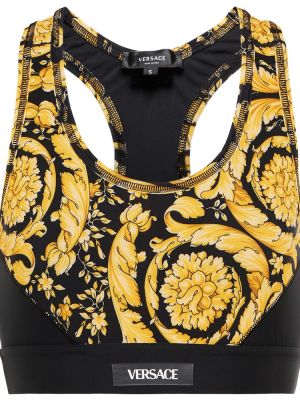 Sujetador de deporte con estampado Versace