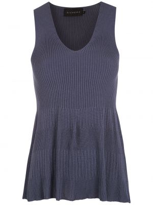 Tank top med peplum Alcaçuz blå