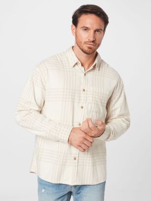 Camicia Abercrombie & Fitch beige