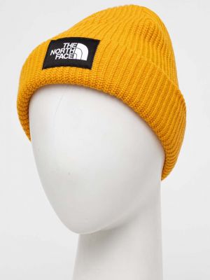 Dzianinowa czapka The North Face żółta