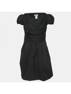 Sukienka bawełniana Moschino Pre-owned czarna