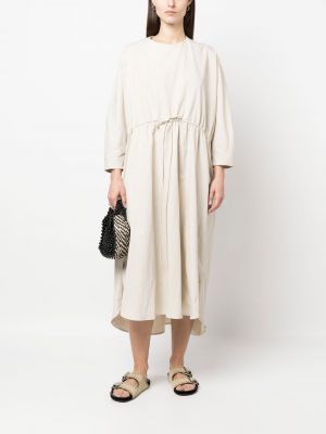 Kleid aus baumwoll mit rundem ausschnitt Lauren Manoogian beige