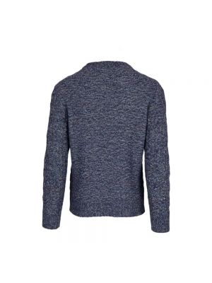 Sweter z okrągłym dekoltem Paolo Fiorillo Capri niebieski