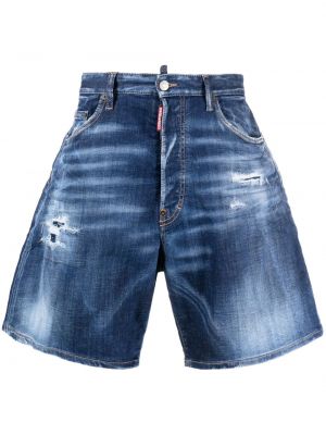Shorts di jeans baggy Dsquared2 blu