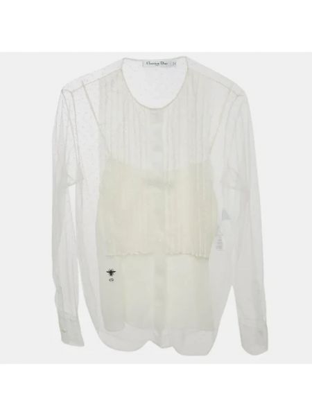 Blusa de tul Dior Vintage blanco