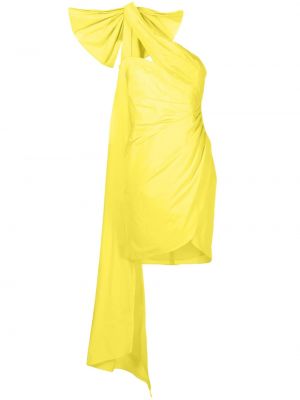 Mini šaty Marchesa Notte - Žlutá