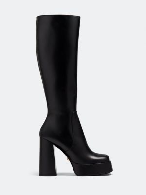 Ботинки на платформе Versace черные