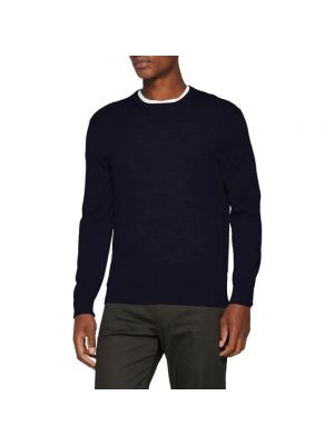 Dzianinowy sweter Armani Exchange niebieski