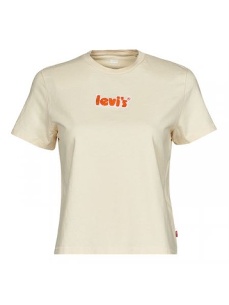Koszulka z krótkim rękawem klasyczna Levi's beżowa