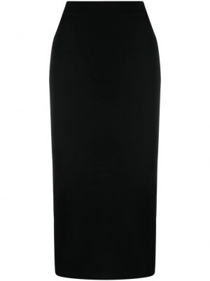 Pletené midi sukně Gauge81 černé