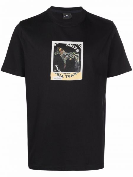 Camiseta con estampado Ps Paul Smith negro