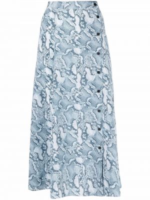 Φούστα με σχέδιο με μοτίβο φίδι Zadig&voltaire μπλε