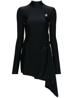 Ασύμμετρη μίντι φόρεμα Coperni μαύρο